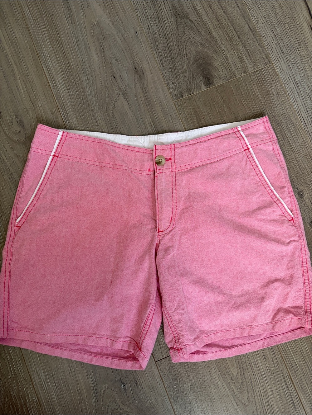 Columbia Women's Pink Bermuda Shorts with White Trim